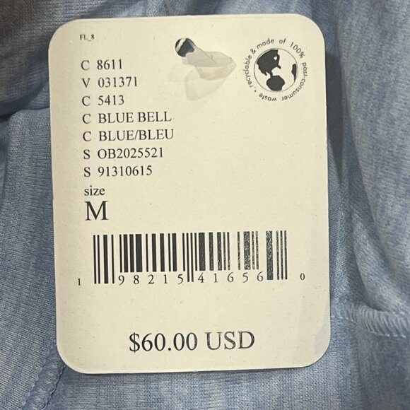 NWT Free People x HATCH Maternity Top Medium Right On Run Layer Blue Bell Shirt - Picture 10 of 13